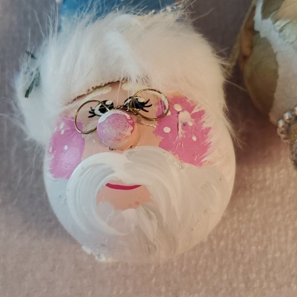 •Lot of 10 handcrafted Christmas Holiday ornaments•Snowman•Victorian•Santa• - Picture 8 of 16
